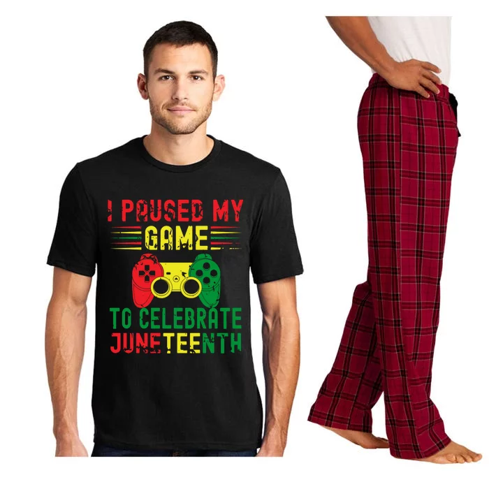 Black History Rainbow Juneteenth 1865 Gamer Funny Gift Funny Gift Pajama Set