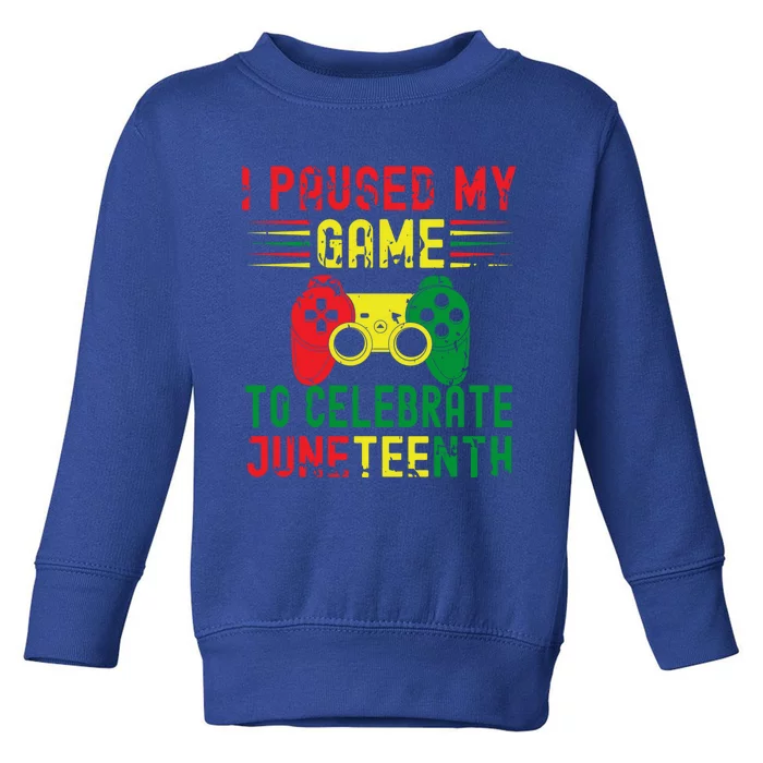 Black History Rainbow Juneteenth 1865 Gamer Funny Gift Funny Gift Toddler Sweatshirt