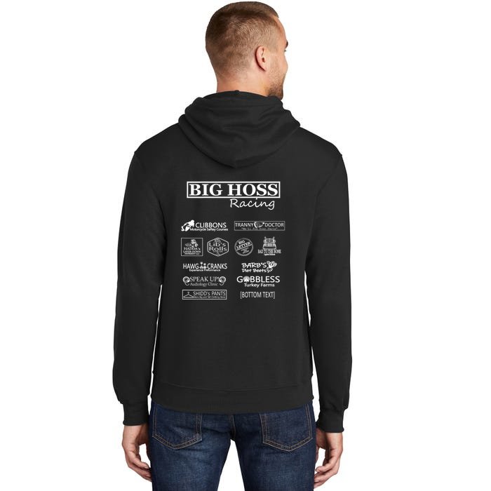 BIG HOSS RACING Front & Back Tall Hoodie