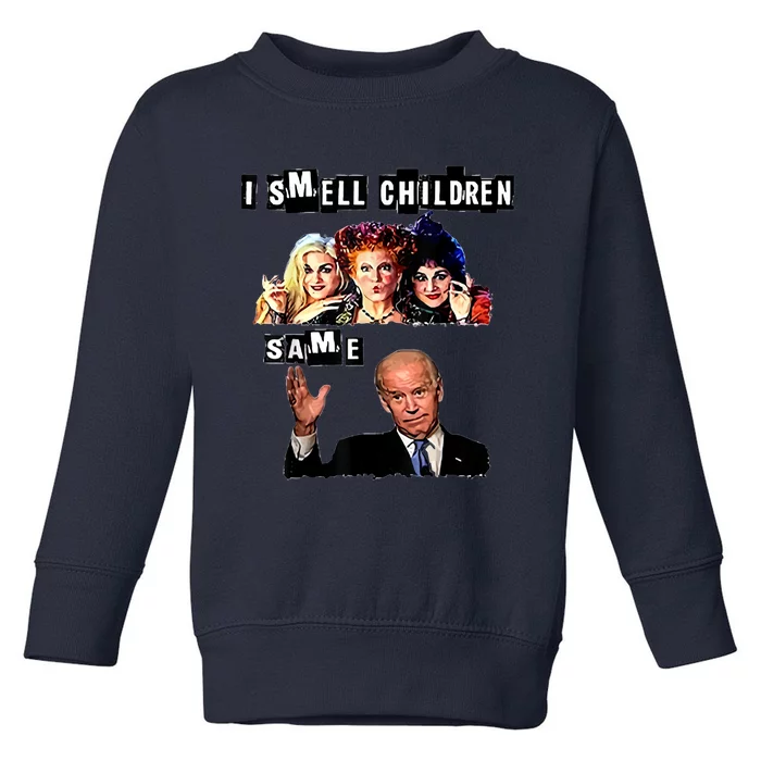 Biden Halloween, Republicans Halloween Sarcastic Biden Funny Toddler Sweatshirt