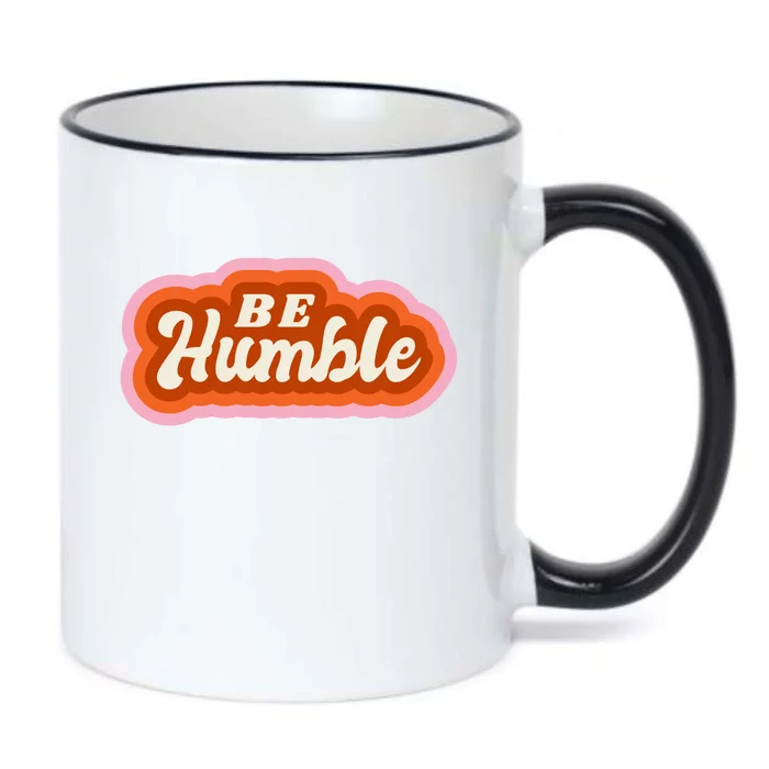 Be Humble Retro Black Color Changing Mug