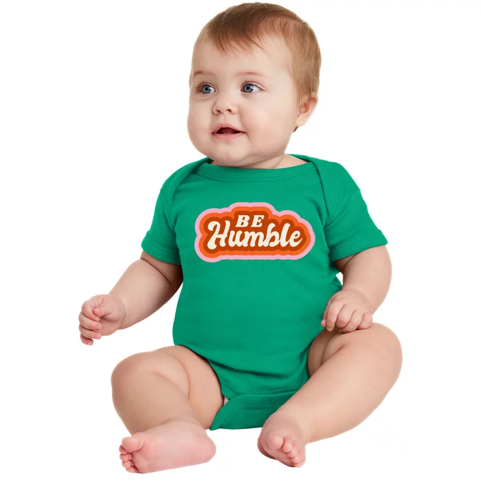 Be Humble Retro Baby Bodysuit