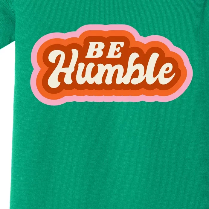 Be Humble Retro Baby Bodysuit