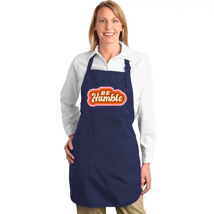 Be Humble Retro Full-Length Apron With Pocket