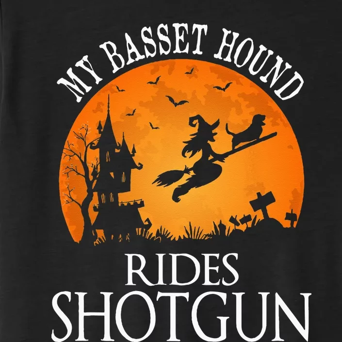 Basset Hound Rides Shotgun Dog Lover Party ChromaSoft Performance T-Shirt