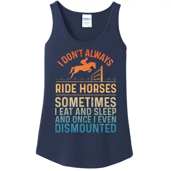 Best Horse Riding Art Equestrian Horse Racing Ladies Essential Tank