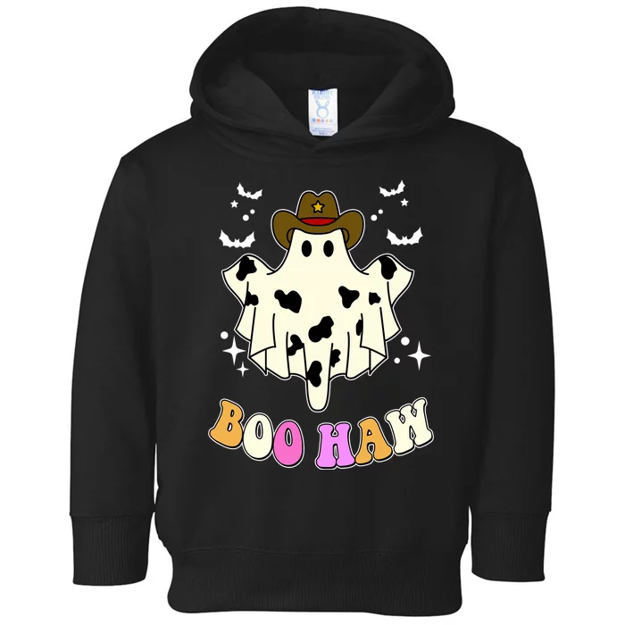 Boo Haw Retro Western Halloween Toddler Hoodie