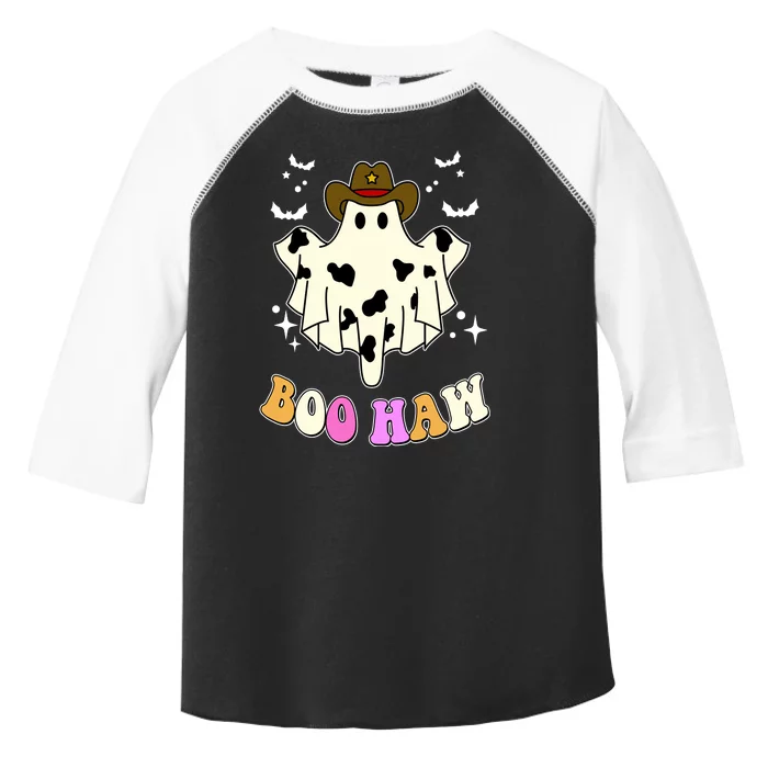 Boo Haw Retro Western Halloween Toddler Fine Jersey T-Shirt