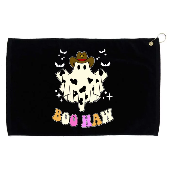 Boo Haw Retro Western Halloween Grommeted Golf Towel