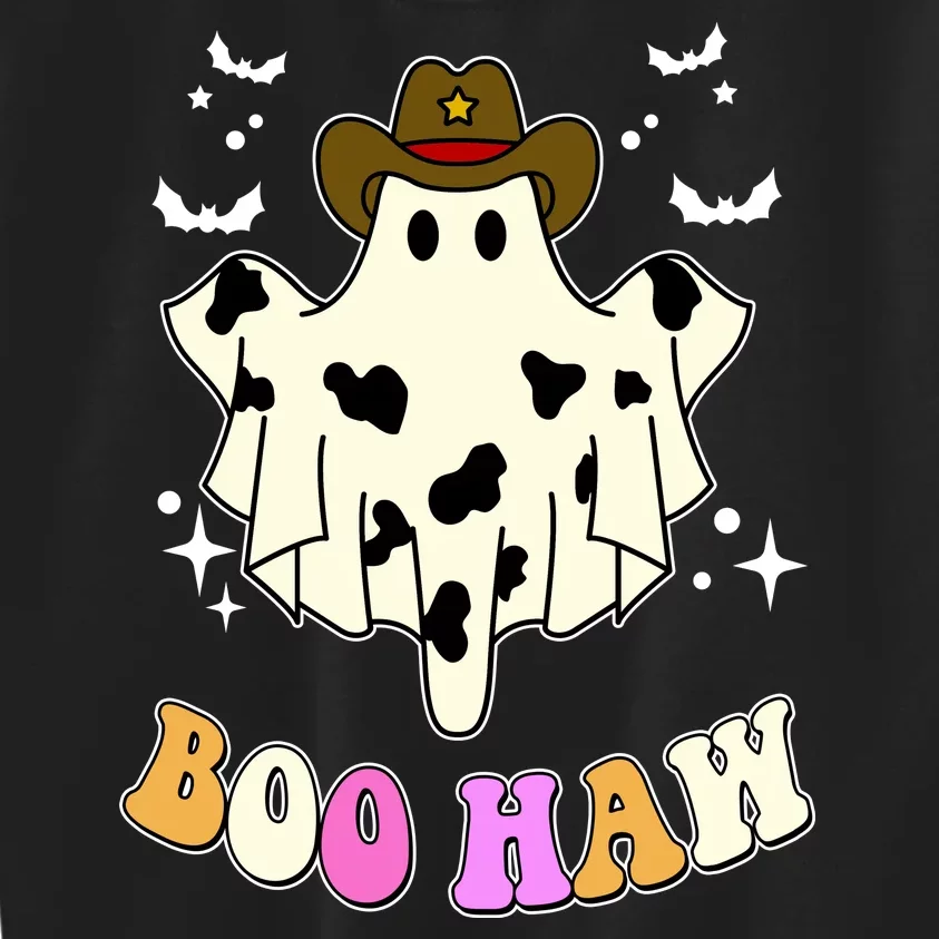 Boo Haw Retro Western Halloween Kids Sweatshirt