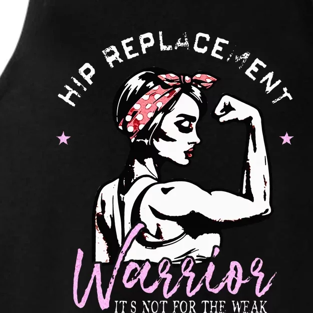 Bionic Hip Replacement Gifts Women Hip Replacement Warrior Ladies Tri-Blend Wicking Tank