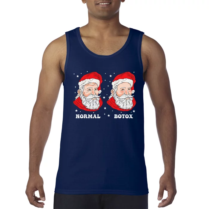 Botox Humor Santa Funny Plastic Surgeon Botox Christmas Tank Top