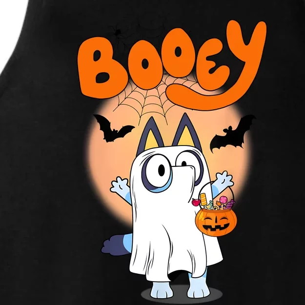 Booey Halloween Spooky Season Funny Ladies Tri-Blend Wicking Tank