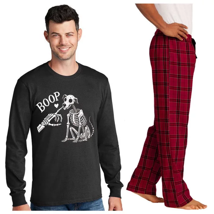 Boop Hand Skeleton And Dog Long Sleeve Pajama Set