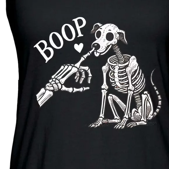 Boop Hand Skeleton And Dog Ladies Essential Flowy Tank