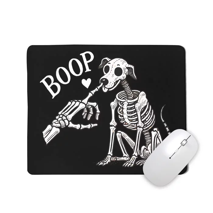 Boop Hand Skeleton And Dog Mousepad