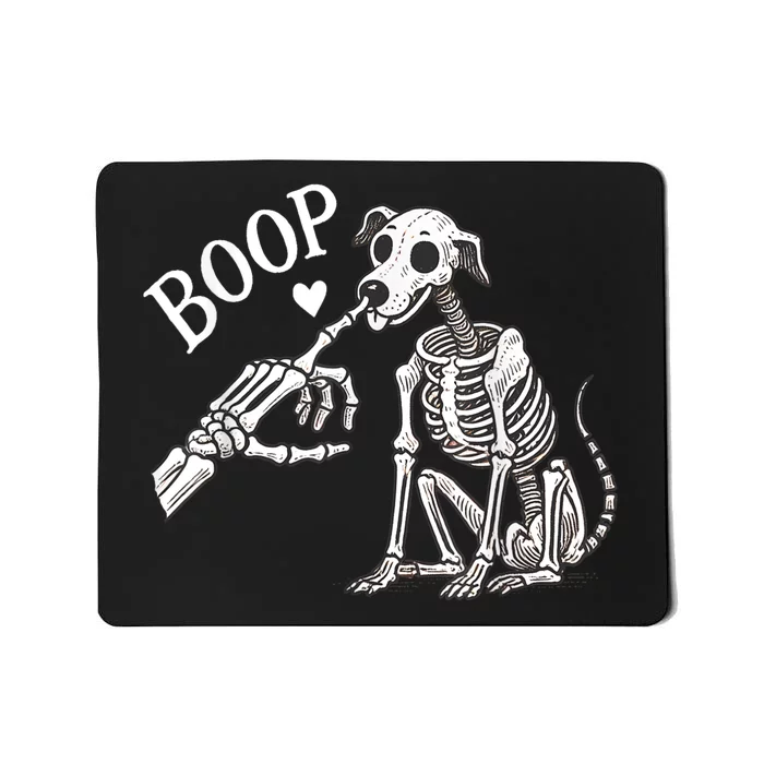 Boop Hand Skeleton And Dog Mousepad