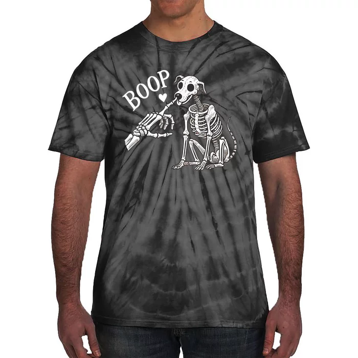 Boop Hand Skeleton And Dog Tie-Dye T-Shirt