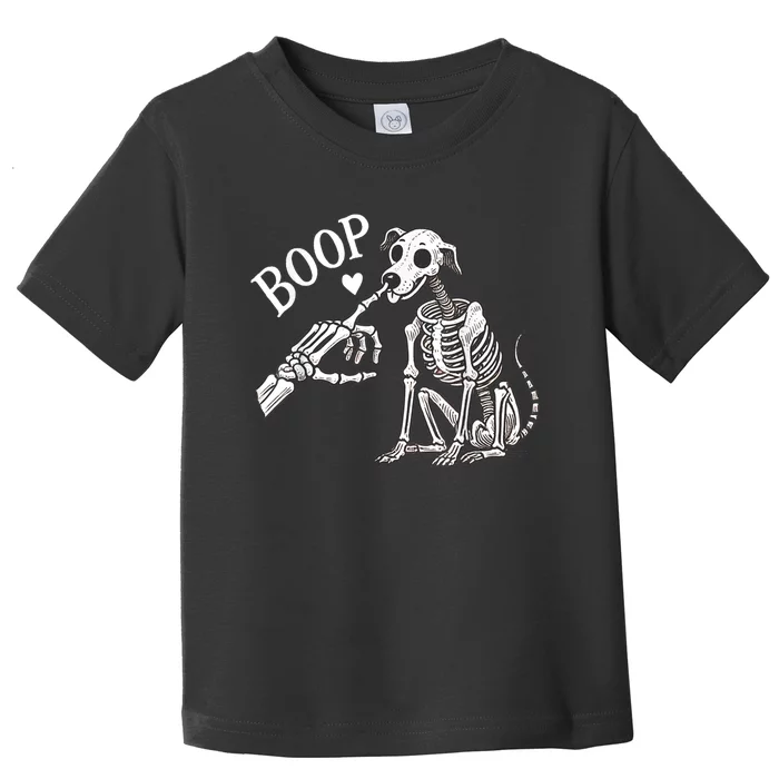 Boop Hand Skeleton And Dog Toddler T-Shirt