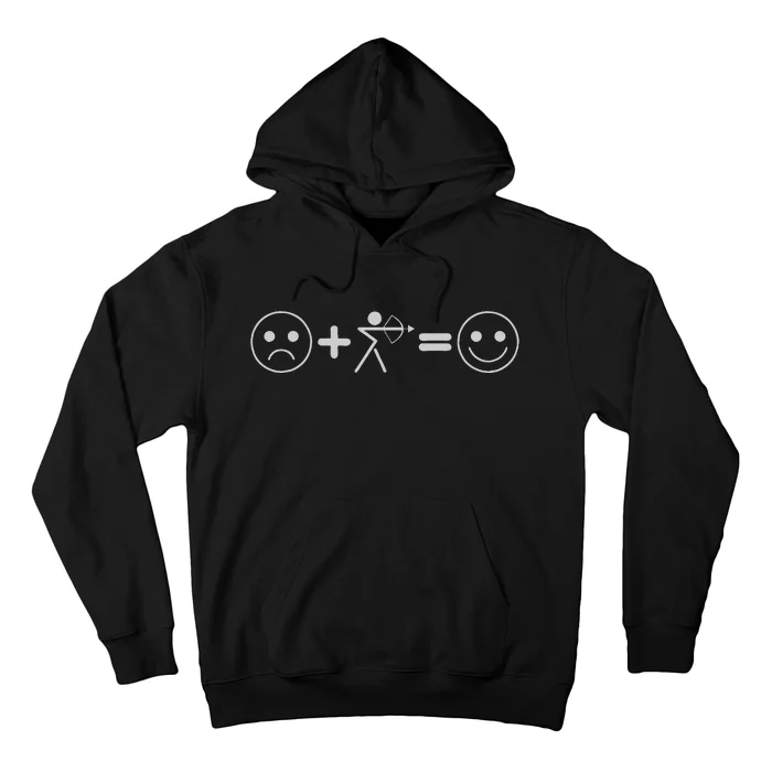 Bow Hunting Sad Face Archery Happy Face Hoodie