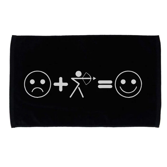 Bow Hunting Sad Face Archery Happy Face Microfiber Hand Towel