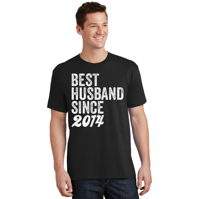 Best Husband Since 2014 Wedding Anniversary Husband T-Shirt