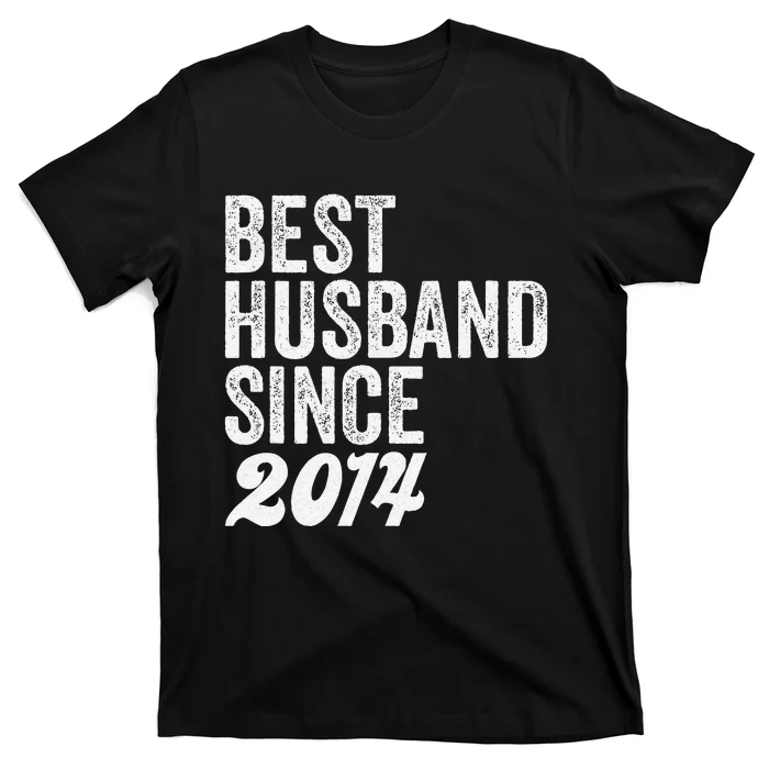 Best Husband Since 2014 Wedding Anniversary Husband T-Shirt