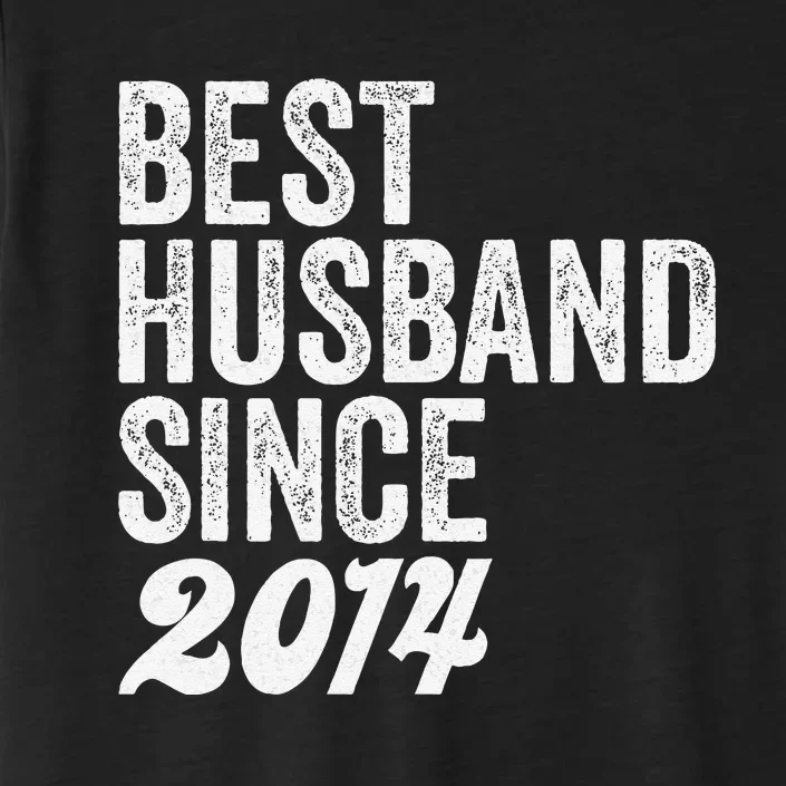 Best Husband Since 2014 Wedding Anniversary Husband ChromaSoft Performance T-Shirt