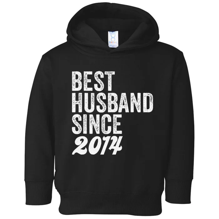 Best Husband Since 2014 Wedding Anniversary Husband Toddler Hoodie