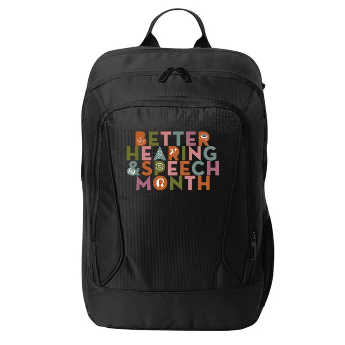 Better Hearing & Speech Month Proud Speech Pathologist SLP City Backpack