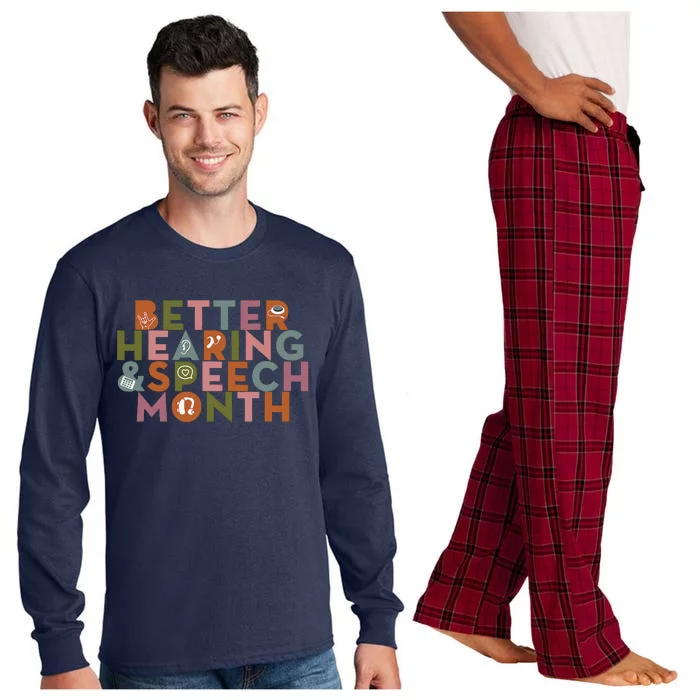 Better Hearing & Speech Month Proud Speech Pathologist SLP Long Sleeve Pajama Set