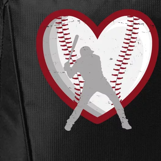 Baseball Heart Sport Lover City Backpack