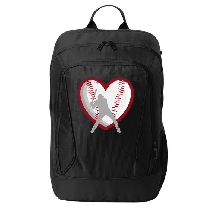 Baseball Heart Sport Lover City Backpack