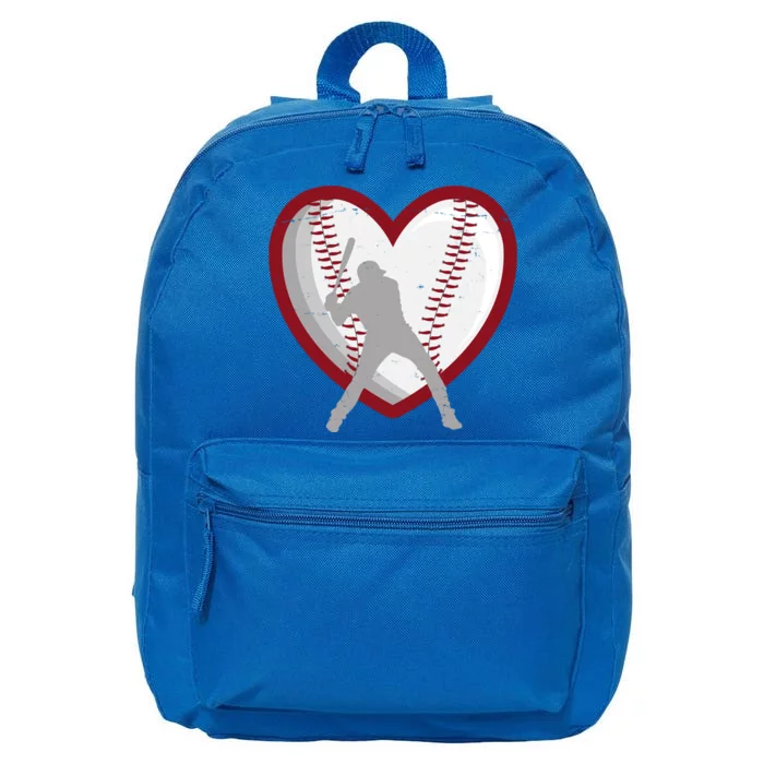 Baseball Heart Sport Lover 16 in Basic Backpack