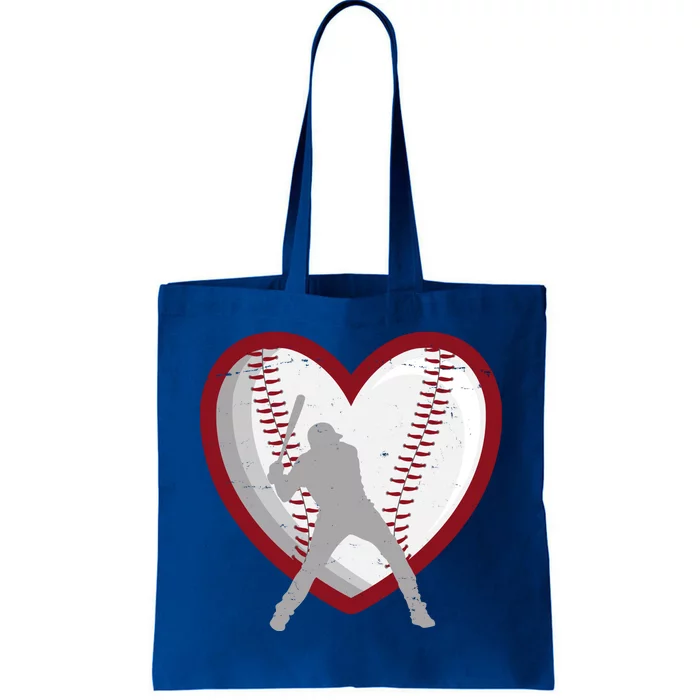 Baseball Heart Sport Lover Tote Bag