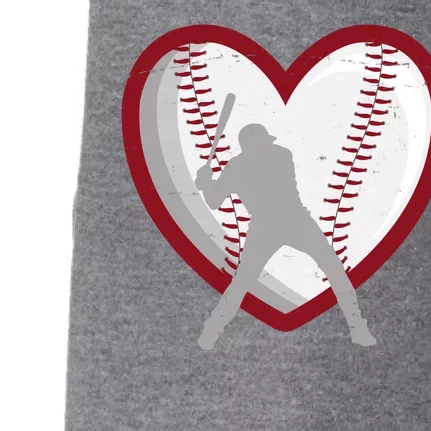 Baseball Heart Sport Lover Doggie 3-End Fleece Hoodie