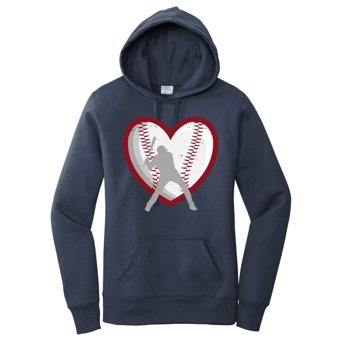 Baseball Heart Sport Lover Women's Pullover Hoodie