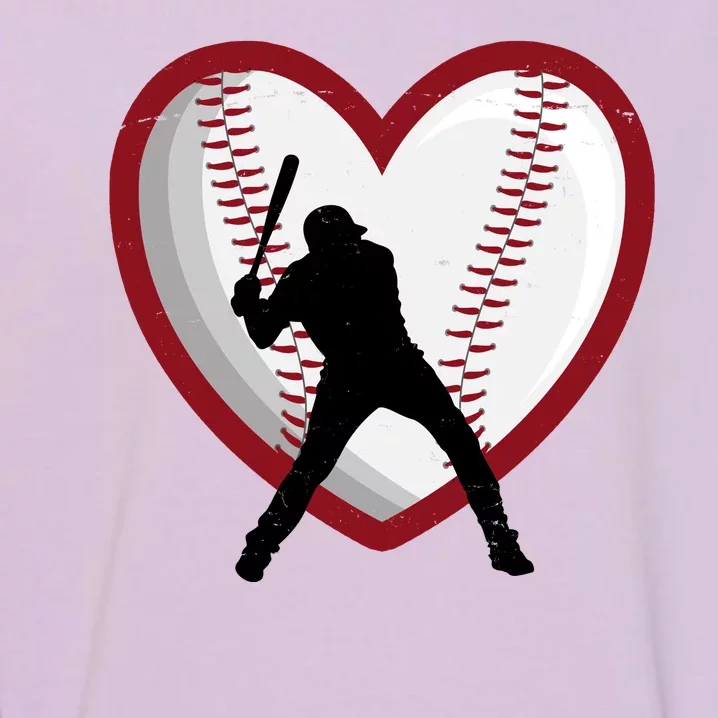 Baseball Heart Sport Lover Garment-Dyed Sweatshirt