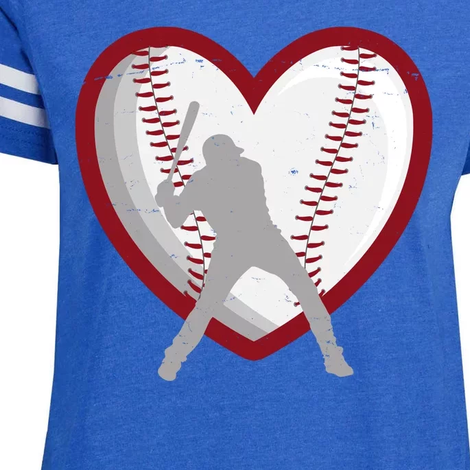 Baseball Heart Sport Lover Enza Ladies Jersey Football T-Shirt