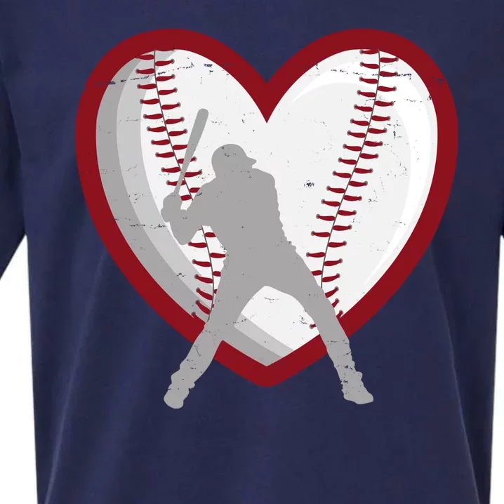 Baseball Heart Sport Lover Sueded Cloud Jersey T-Shirt