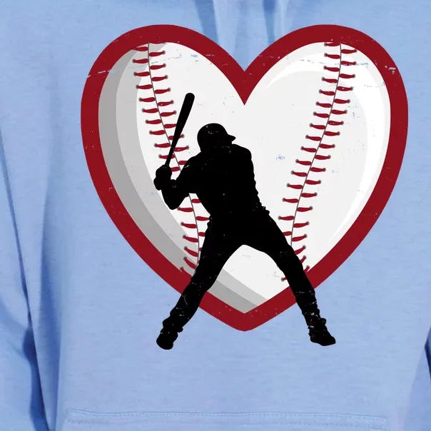 Baseball Heart Sport Lover Unisex Surf Hoodie