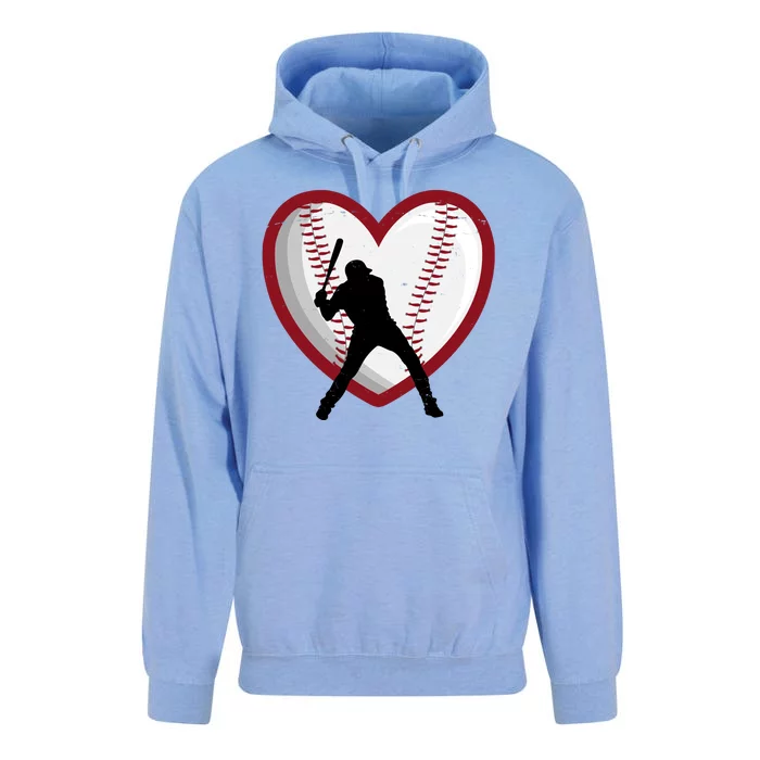 Baseball Heart Sport Lover Unisex Surf Hoodie