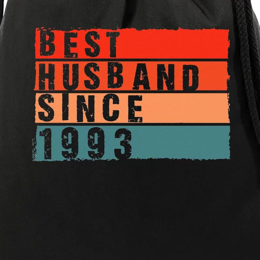 Best Husband Since 1993 Epic Couple 30th Wedding Anniversary Drawstring Bag