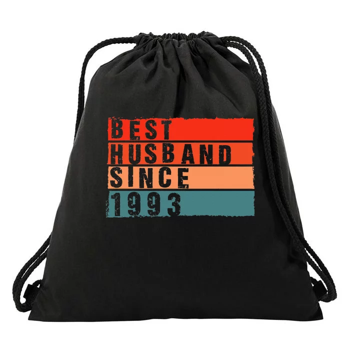 Best Husband Since 1993 Epic Couple 30th Wedding Anniversary Drawstring Bag