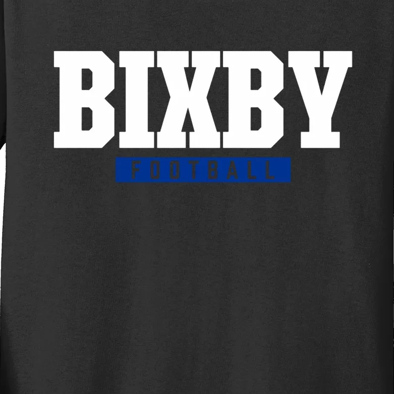 Bixby High School Football Hs Kids Long Sleeve Shirt