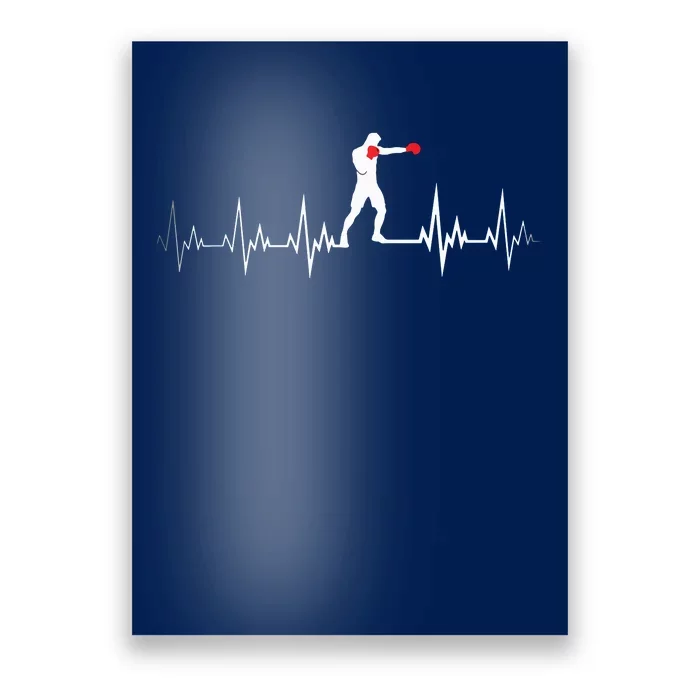 Boxing Heartbeat Sports Lover Outfit Poster