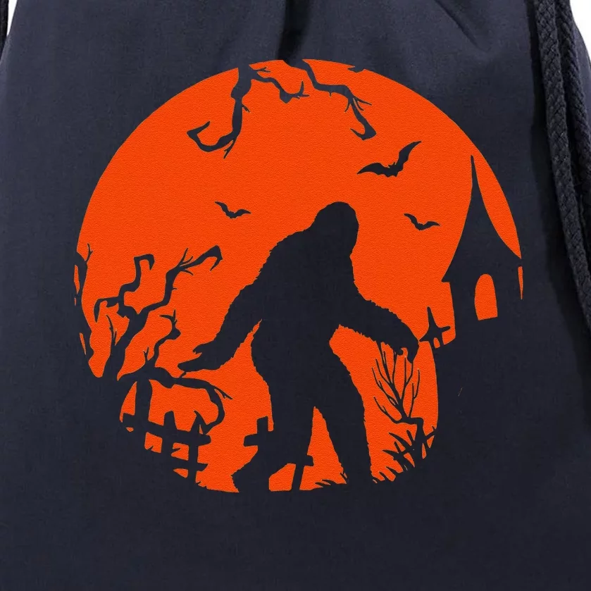 Bigfoot Halloween Sasquatch Hiking Gift Drawstring Bag