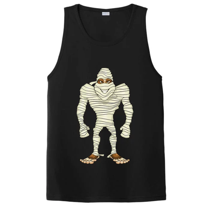 Bigfoot Halloween Sasquatch Mummy Costume Performance Tank