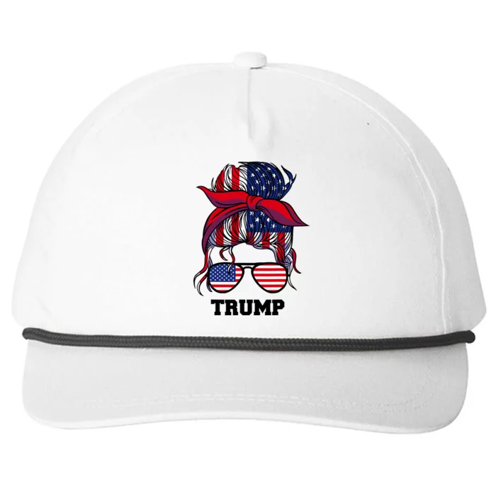 Bandana Headscarf Sunglasses Girl Trump Snapback Five-Panel Rope Hat