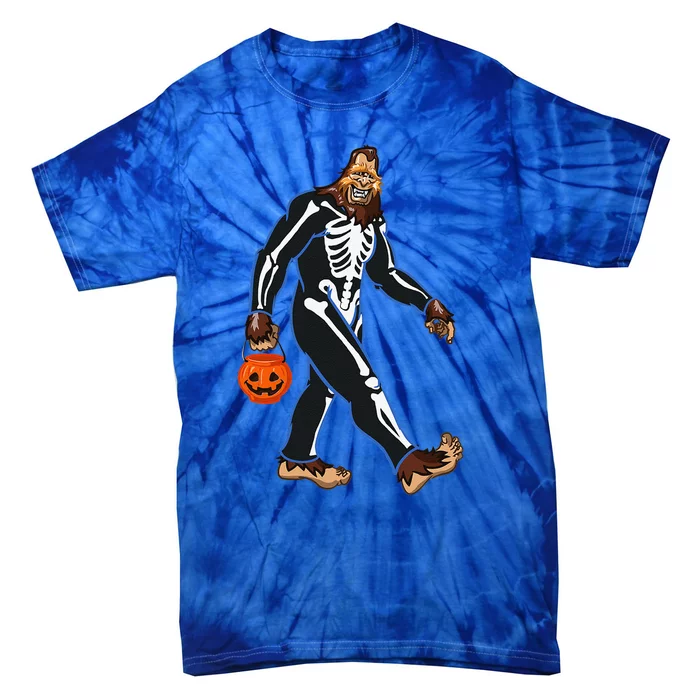 Bigfoot Halloween Sasquatch Skeleton Costume Cute Funny DOTD Cute Tie-Dye T-Shirt